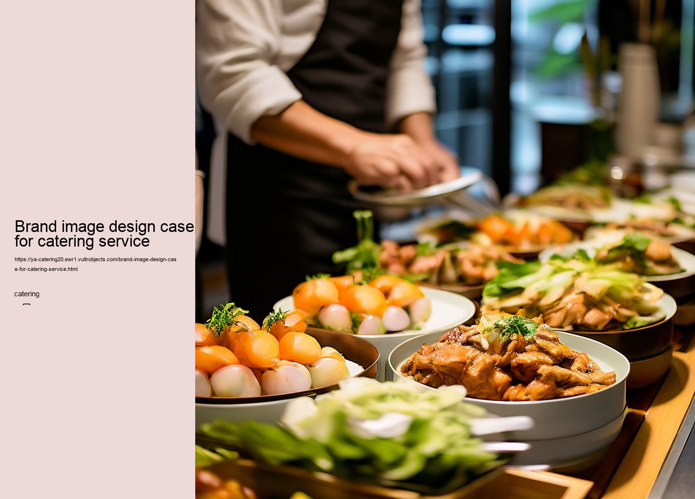 Brand image design case for catering service