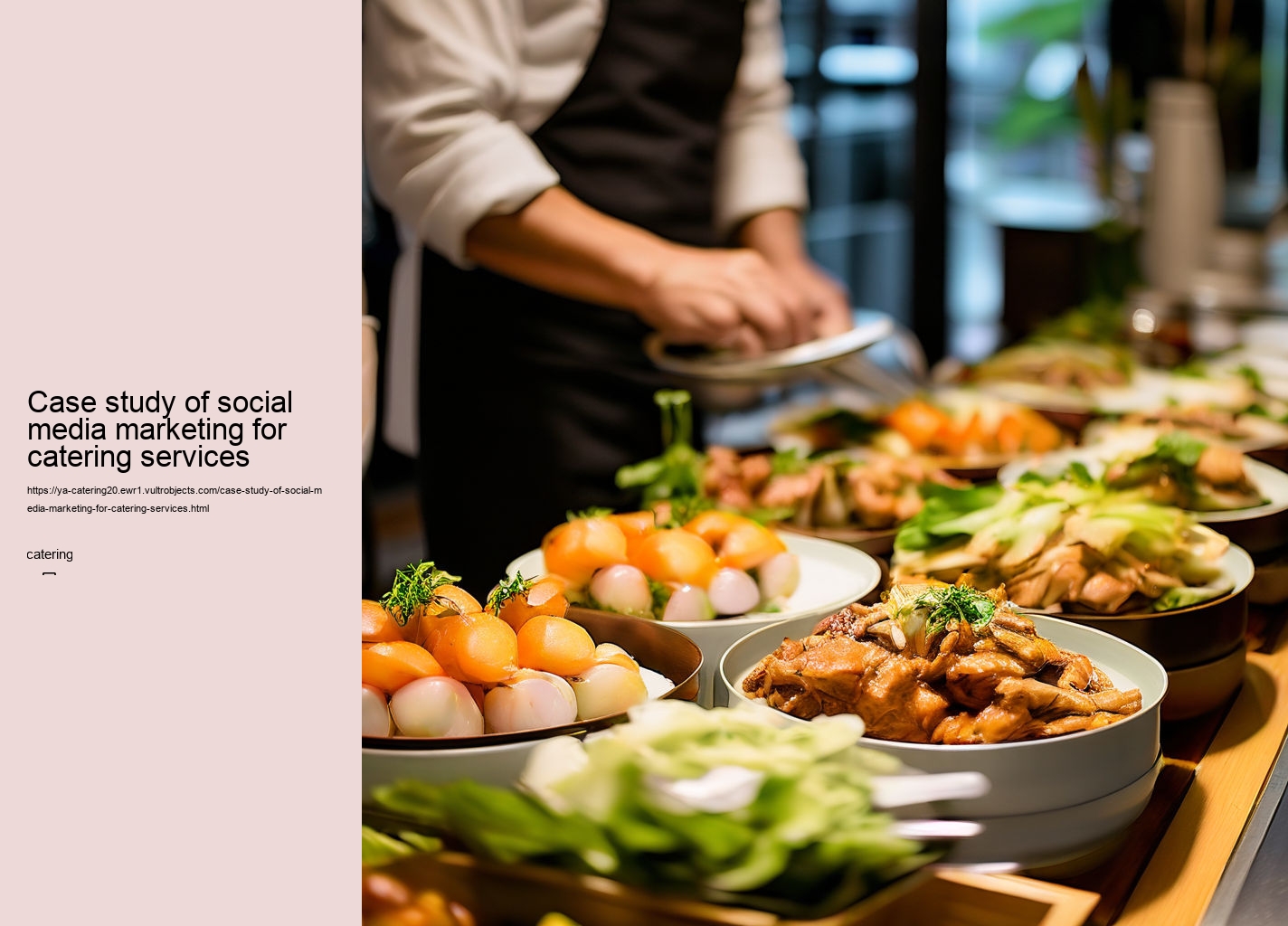 Case study of social media marketing for catering services