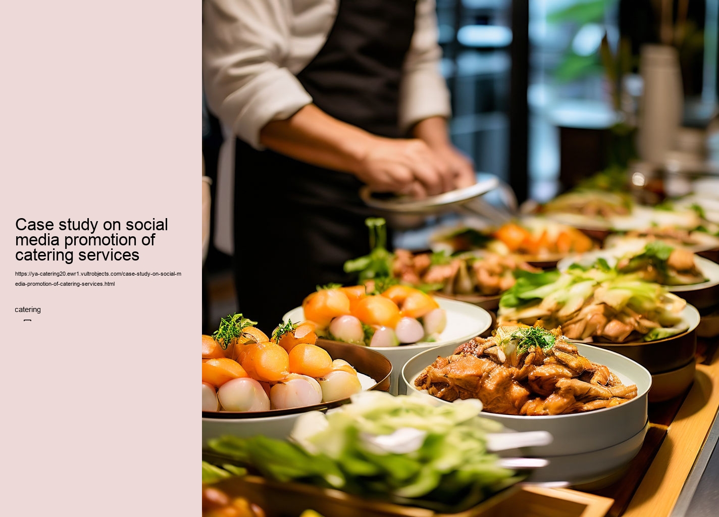 Case study on social media promotion of catering services